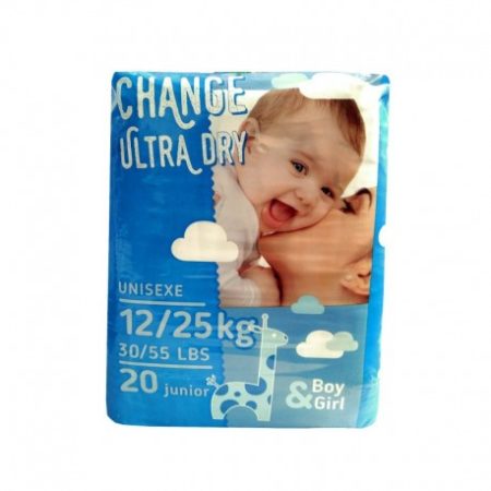 Change Ultra Dry (Pommette típus) junior (12-25kg), 20 db, AKCIÓ!