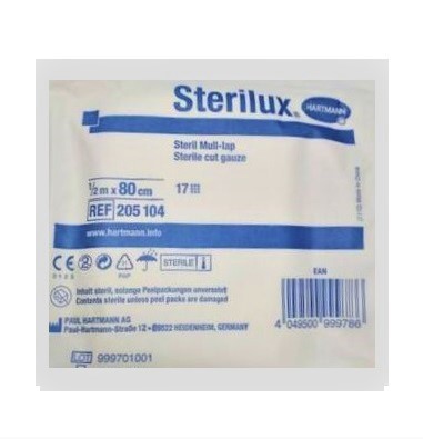 Sterilux ES 10x10cm steril hajtogatott mull-lap, 10db