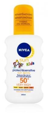 Nivea Sun Kids protect&sensitive SPF50+ naptej spray, 200ml