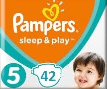 Pampers Sleep&Play 5-ös méret (11-18kg) 42db