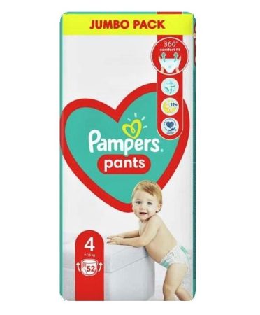 Pampers baby-dry pants 4 (9-15kg kg) 52db